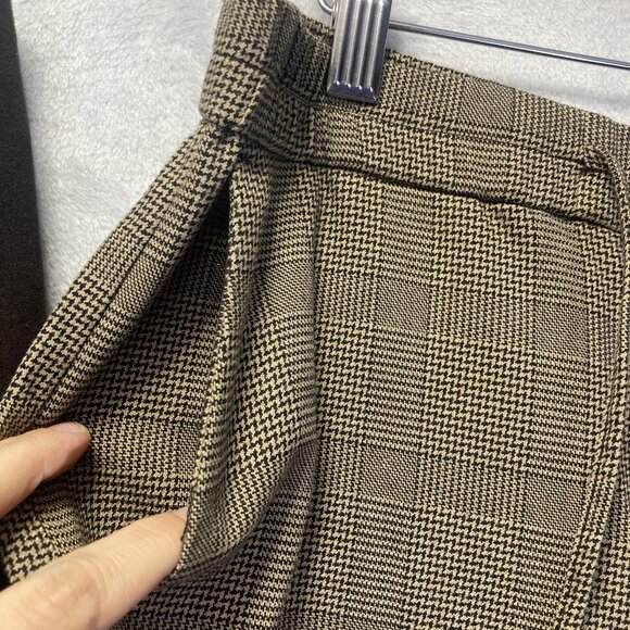 J. Jill Lot of 2 Pants Womens Medium Solid Ponte Slim Leg Brown + Glen Plaid - Picture 12 of 16